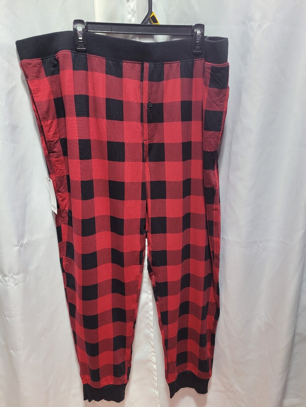 Goodfellow & Co Red and Black Buffalo Plaid Joggers